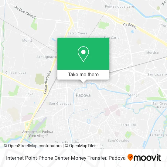 Internet Point-Phone Center-Money Transfer map