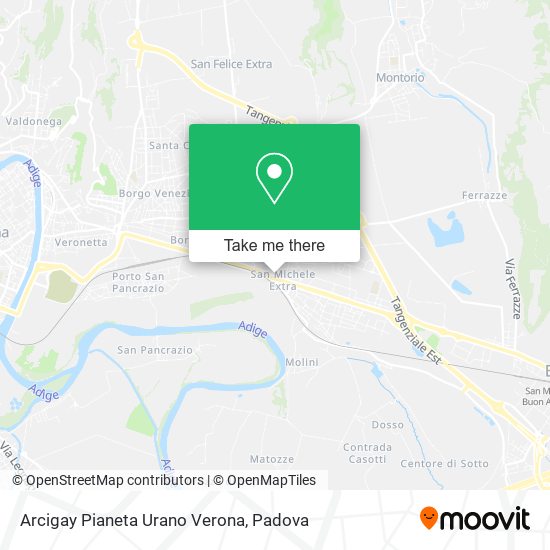 Arcigay Pianeta Urano Verona map