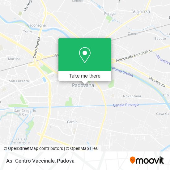 Asl-Centro Vaccinale map