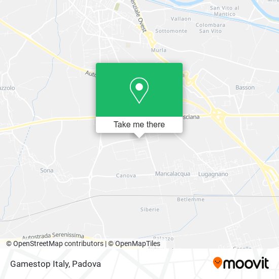 Gamestop Italy map