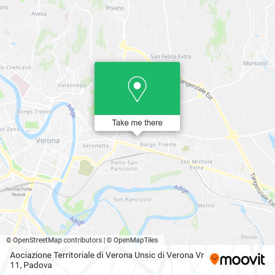 Aociazione Territoriale di Verona Unsic di Verona Vr 11 map