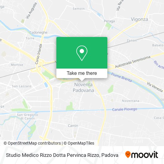 Studio Medico Rizzo Dotta Pervinca Rizzo map