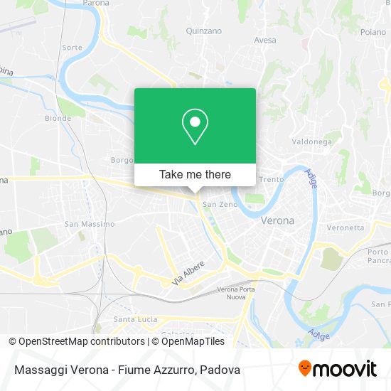 Massaggi Verona - Fiume Azzurro map