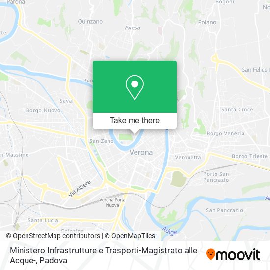 Ministero Infrastrutture e Trasporti-Magistrato alle Acque- map