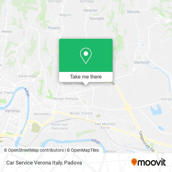 Car Service Verona Italy map