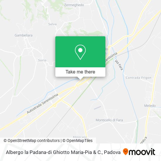 Albergo la Padana-di Ghiotto Maria-Pia & C. map