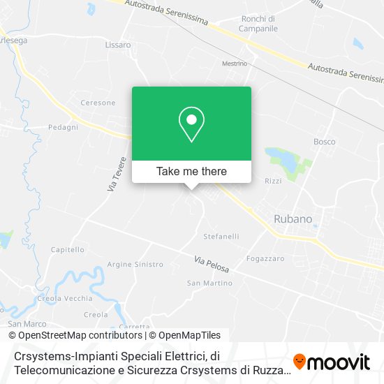Crsystems-Impianti Speciali Elettrici, di Telecomunicazione e Sicurezza Crsystems di Ruzza Christia map