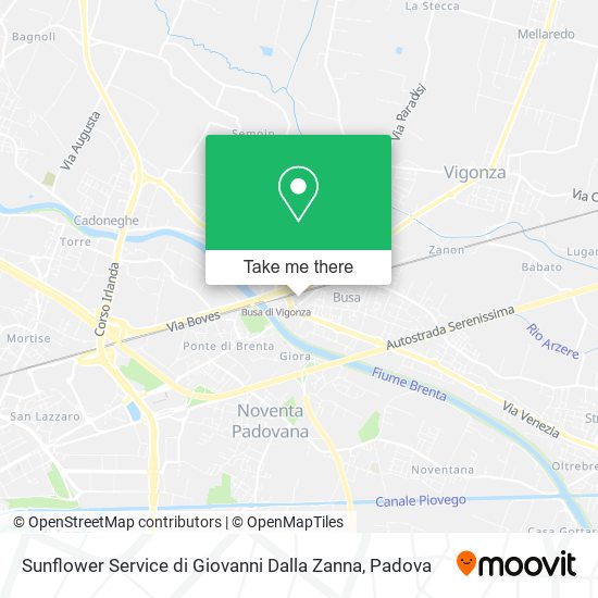 Sunflower Service di Giovanni Dalla Zanna map