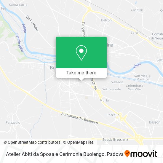 Atelier Abiti da Sposa e Cerimonia Buolengo map