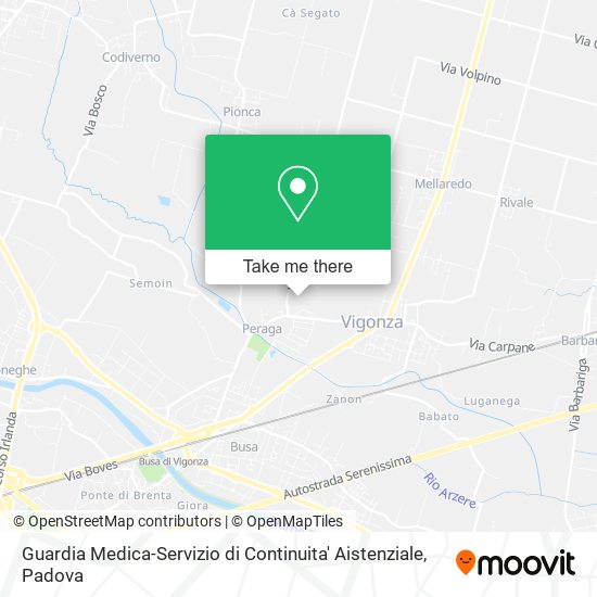 Guardia Medica-Servizio di Continuita' Aistenziale map