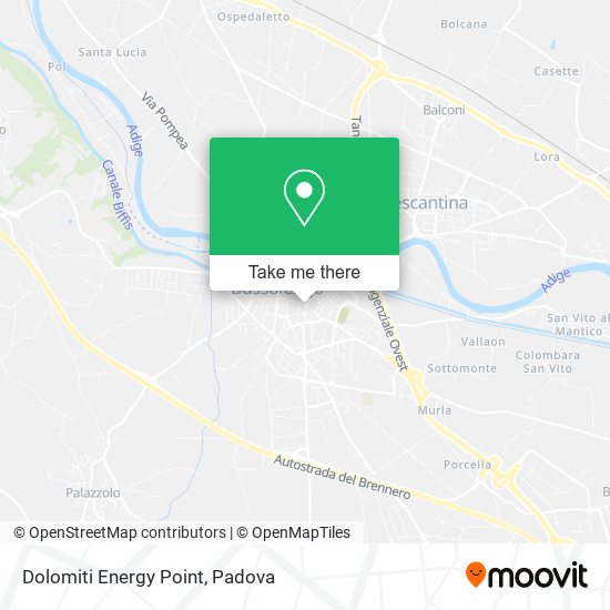 Dolomiti Energy Point map