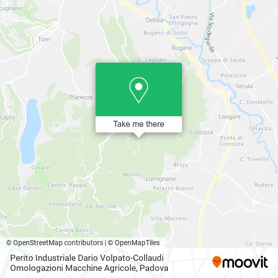 Perito Industriale Dario Volpato-Collaudi Omologazioni Macchine Agricole map