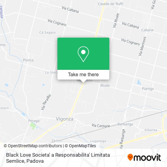 Black Love Societa' a Responsabilita' Limitata Semlice map