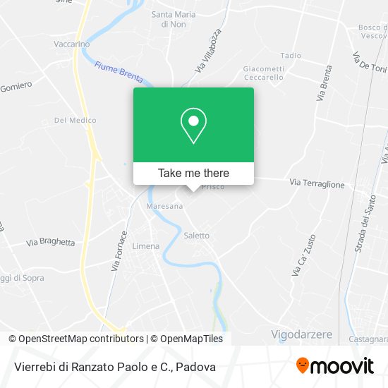 Vierrebi di Ranzato Paolo e C. map