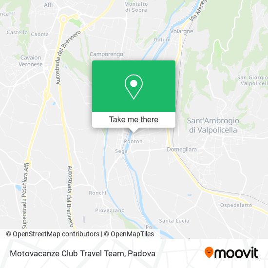 Motovacanze Club Travel Team map