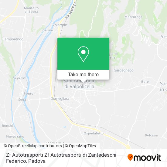Zf Autotrasporti Zf Autotrasporti di Zantedeschi Federico map