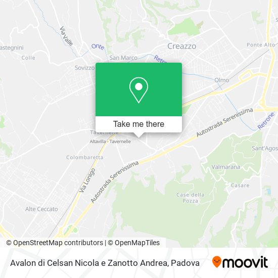 Avalon di Celsan Nicola e Zanotto Andrea map