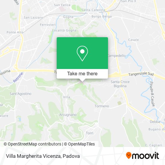 Villa Margherita Vicenza map