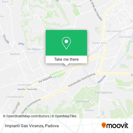 Impianti Gas Vicenza map