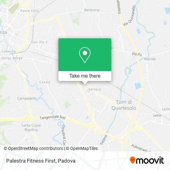 Palestra Fitness First map