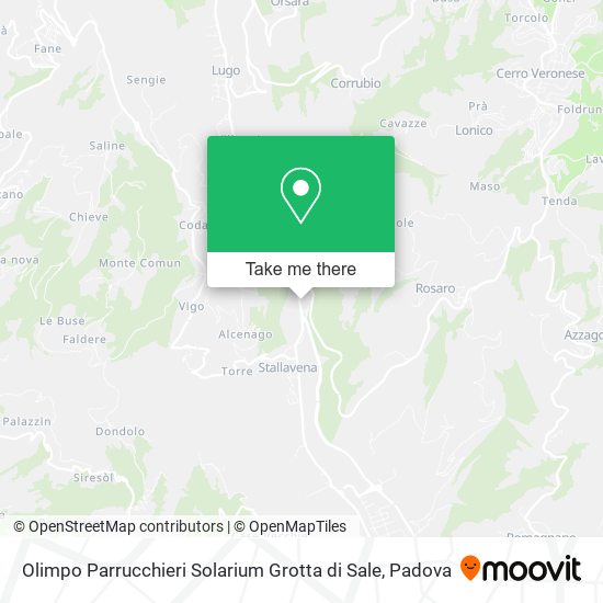 Olimpo Parrucchieri Solarium Grotta di Sale map
