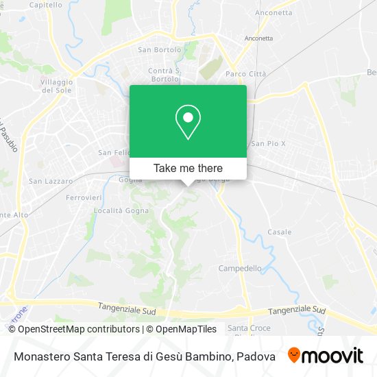 Monastero Santa Teresa di Gesù Bambino map