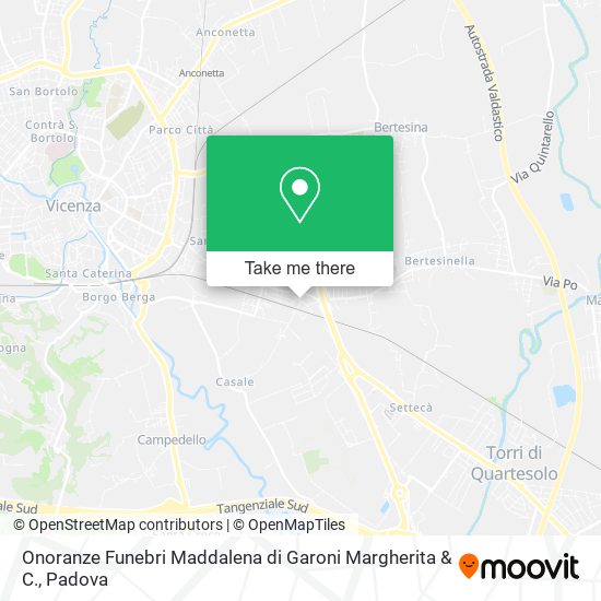 Onoranze Funebri Maddalena di Garoni Margherita & C. map