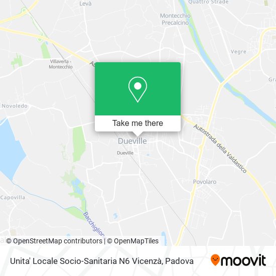 Unita' Locale Socio-Sanitaria N6 Vicenzà map