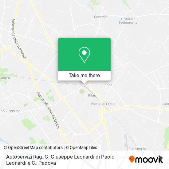 Autoservizi Rag. G. Giuseppe Leonardi di Paolo Leonardi e C. map