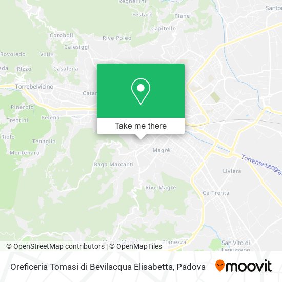 Oreficeria Tomasi di Bevilacqua Elisabetta map