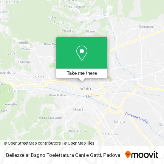 Bellezze al Bagno Toelettatura Cani e Gatti map