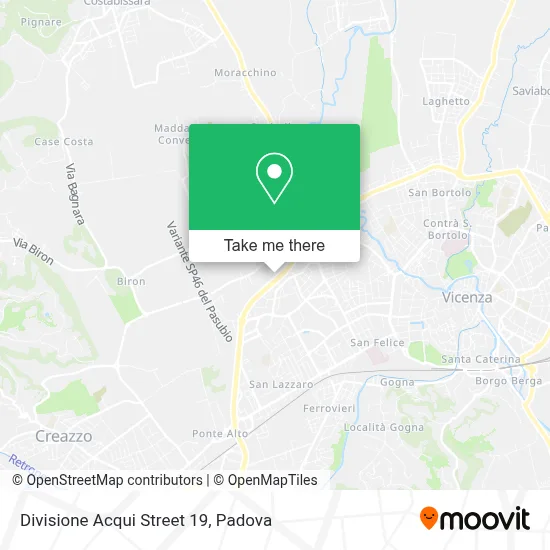 Divisione Acqui Street 19 map