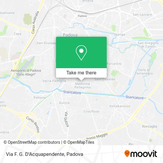 Via F. G. D'Acquapendente map