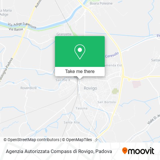 Agenzia Autorizzata Compass di Rovigo map