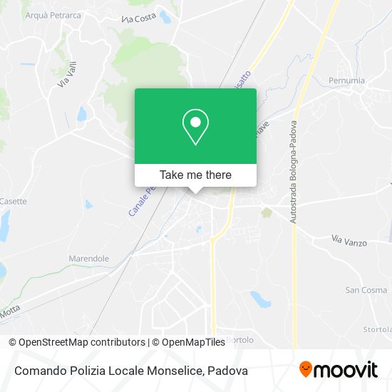 Comando Polizia Locale Monselice map