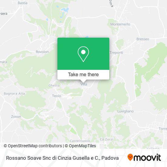 Rossano Soave Snc di Cinzia Gusella e C. map