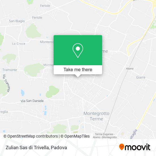 Zulian Sas di Trivella map