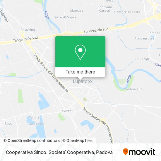 Cooperativa Sinco. Societa' Cooperativa map