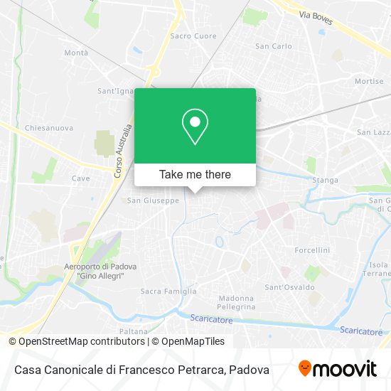 Casa Canonicale di Francesco Petrarca map