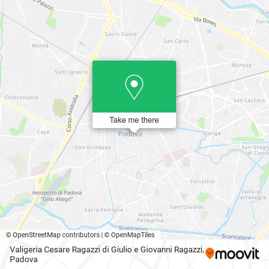 Valigeria Cesare Ragazzi di Giulio e Giovanni Ragazzi map