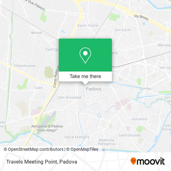 Travels Meeting Point map