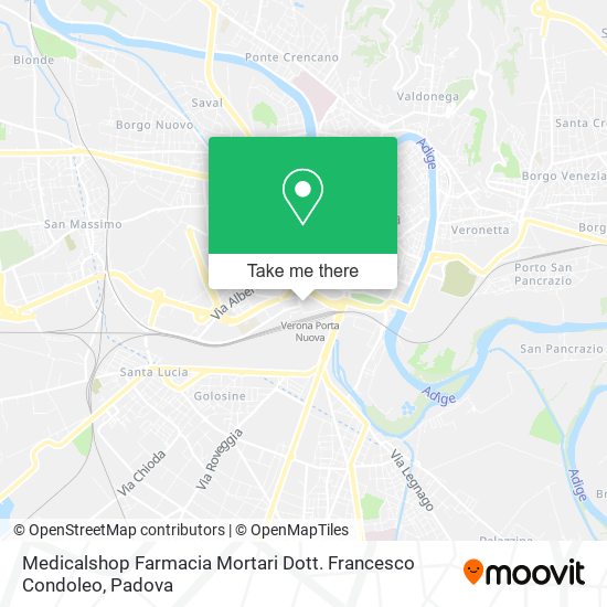 Medicalshop Farmacia Mortari Dott. Francesco Condoleo map