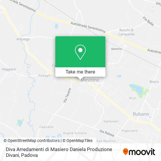Diva Arredamenti di Masiero Daniela Produzione Divani map