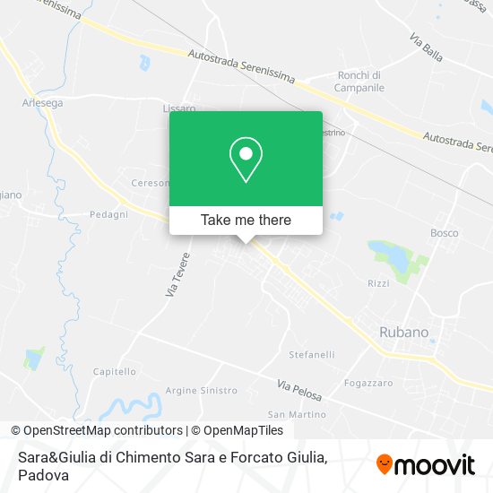 Sara&Giulia di Chimento Sara e Forcato Giulia map