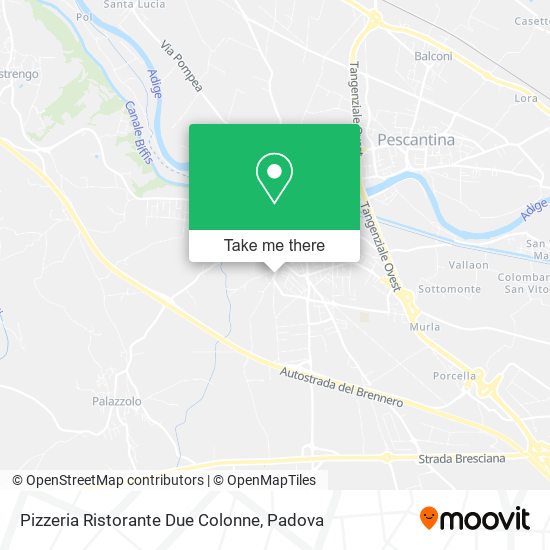 Pizzeria Ristorante Due Colonne map