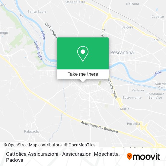 Cattolica Assicurazioni - Assicurazioni Moschetta map