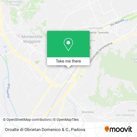 Oroalte di Obrietan Domenico & C. map