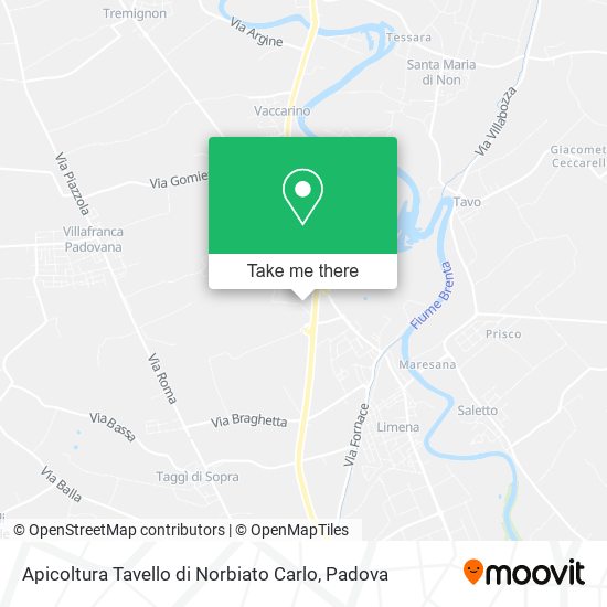 Apicoltura Tavello di Norbiato Carlo map