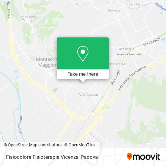 Fisiocolore Fisioterapia Vicenza map