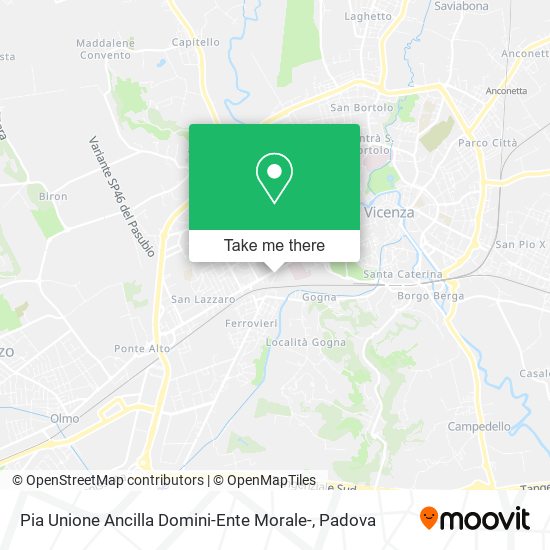 Pia Unione Ancilla Domini-Ente Morale- map